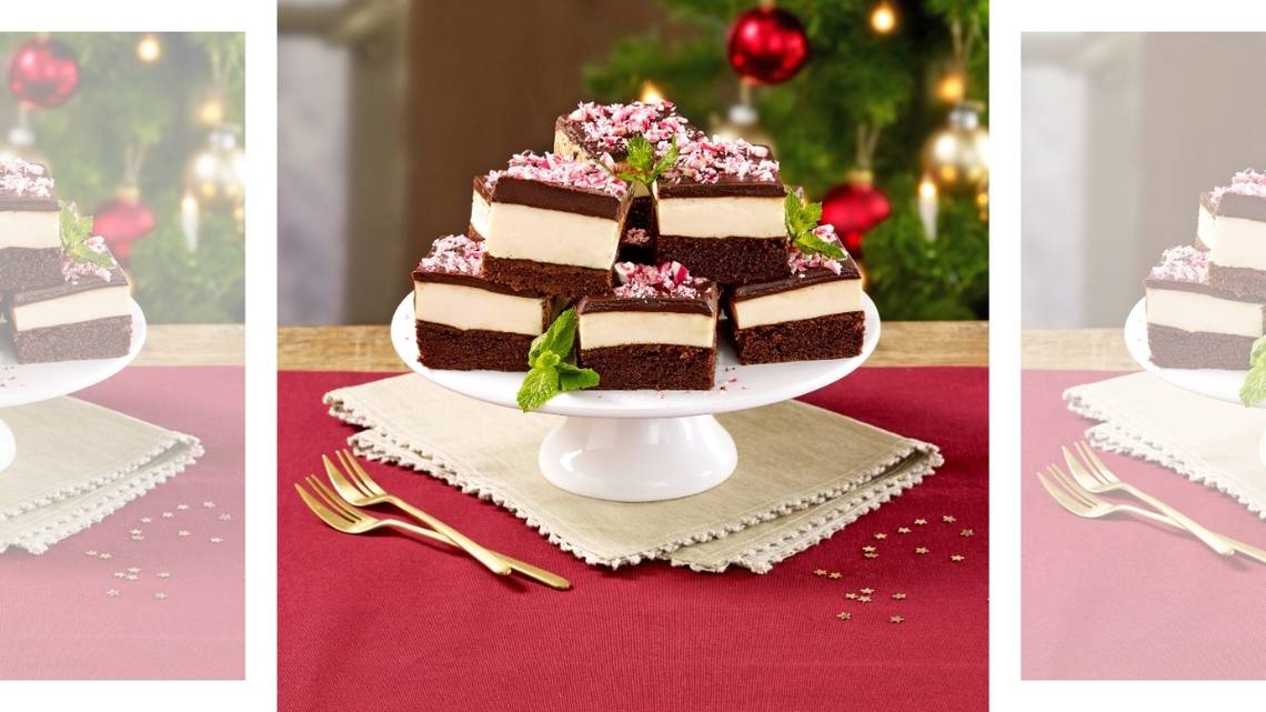 Decadent Fudgy Peppermint Bark Brownies Recipe Is a Festive Holiday Treat