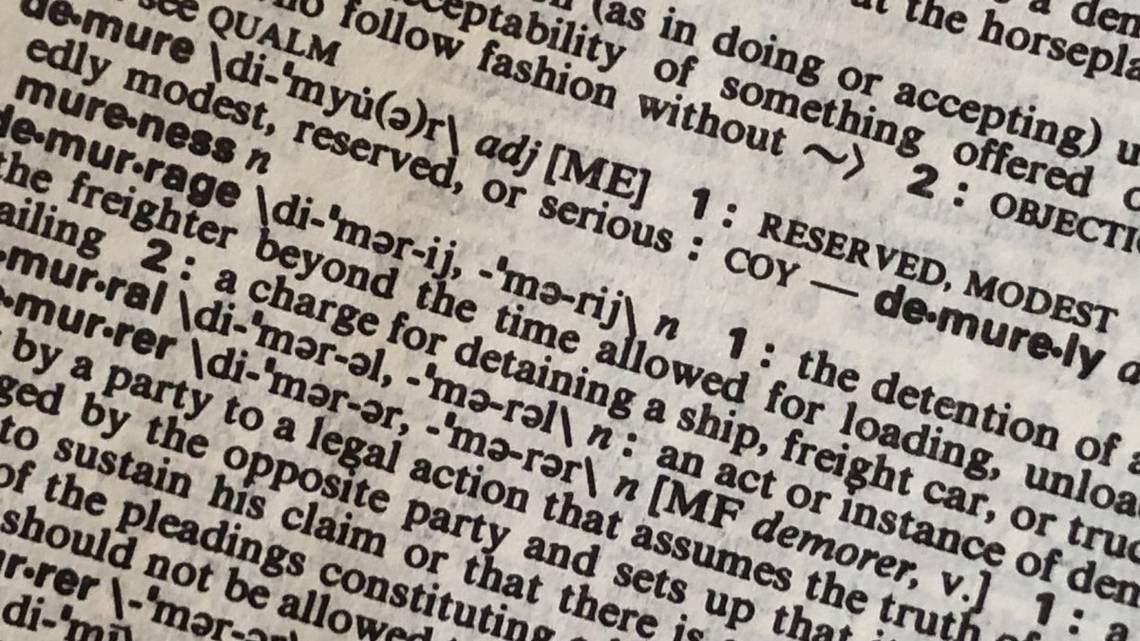 Dictionary.com defines ‘demure’ as 2024’s Word of the Year