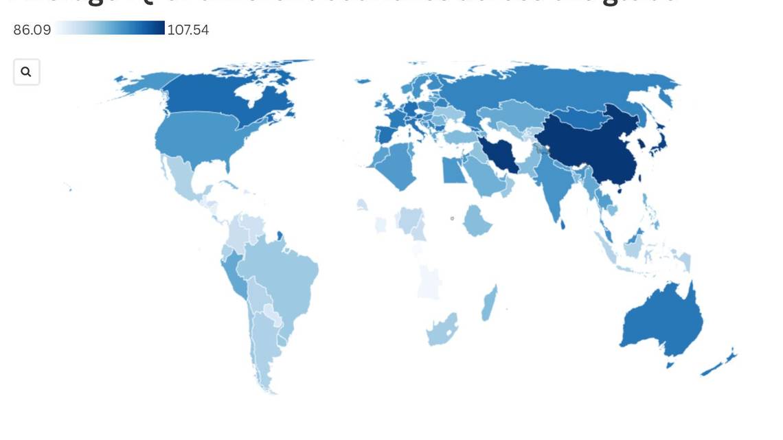 Map Shows Which Countries Have the Highest IQs