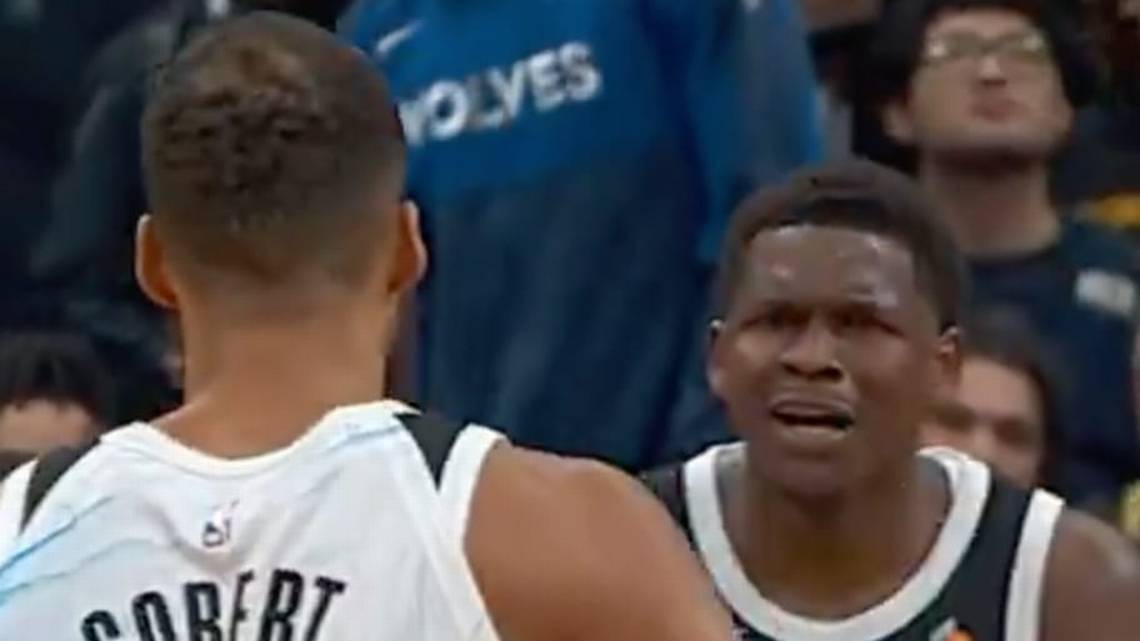 Anthony Edwards Was Furious With Rudy Gobert After Timberwolves Turnover