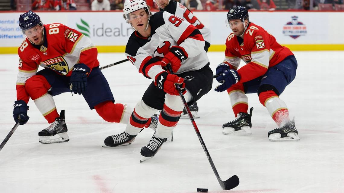 Panthers drop second in a row to Devils for rare skid, with league-best Jets coming to town 